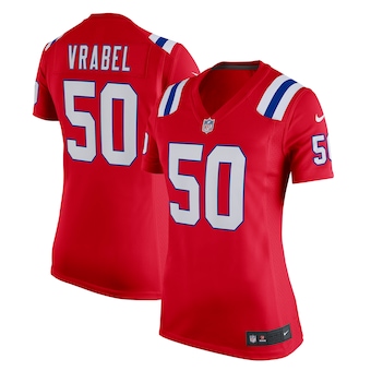 womens nike mike vrabel red new england patriots retired gam